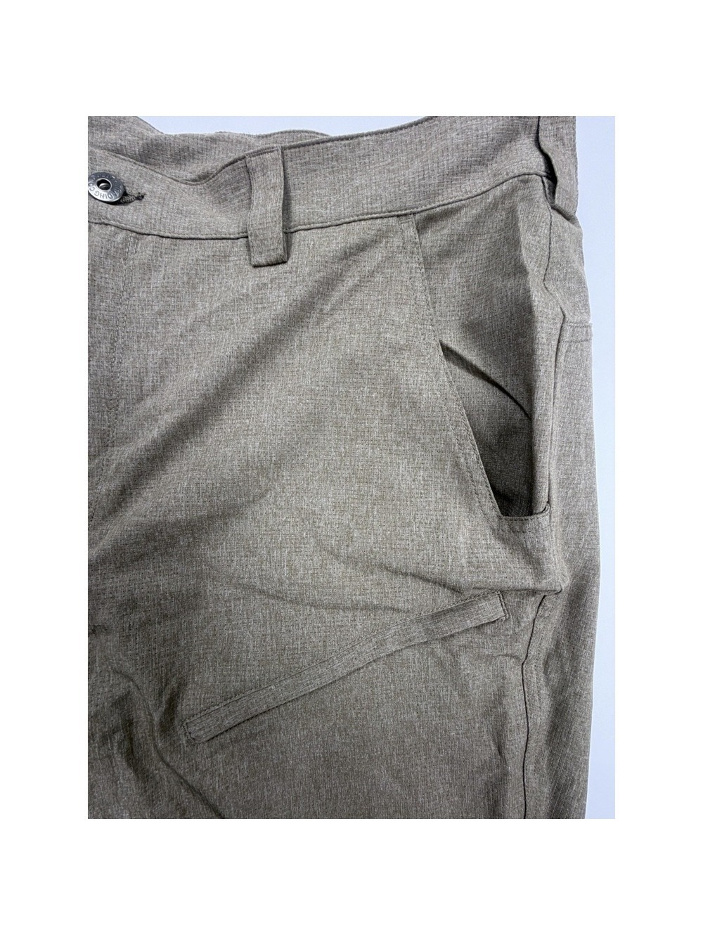 Duluth Trading Co Pants Mens 40 Khaki Tan Travel Work Performance Breezeshooter - Picture 5 of 9